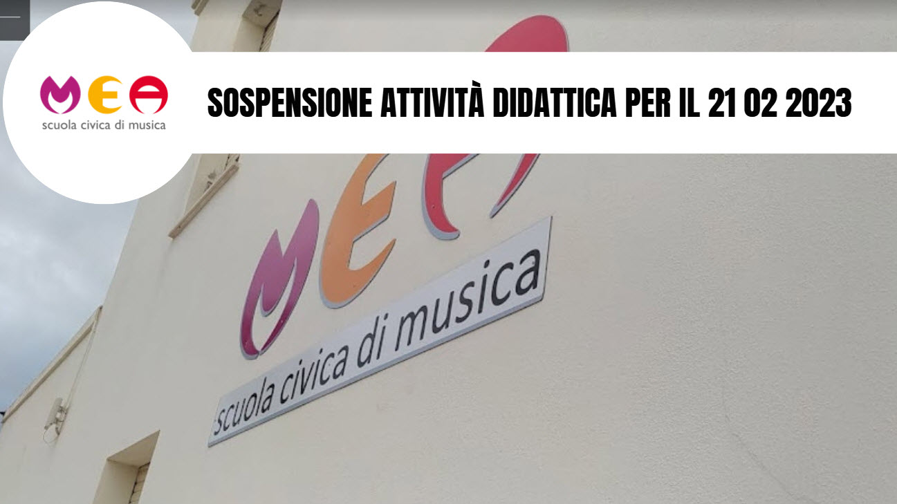 Sospensione attività didattica per il 21 febbraio 2023