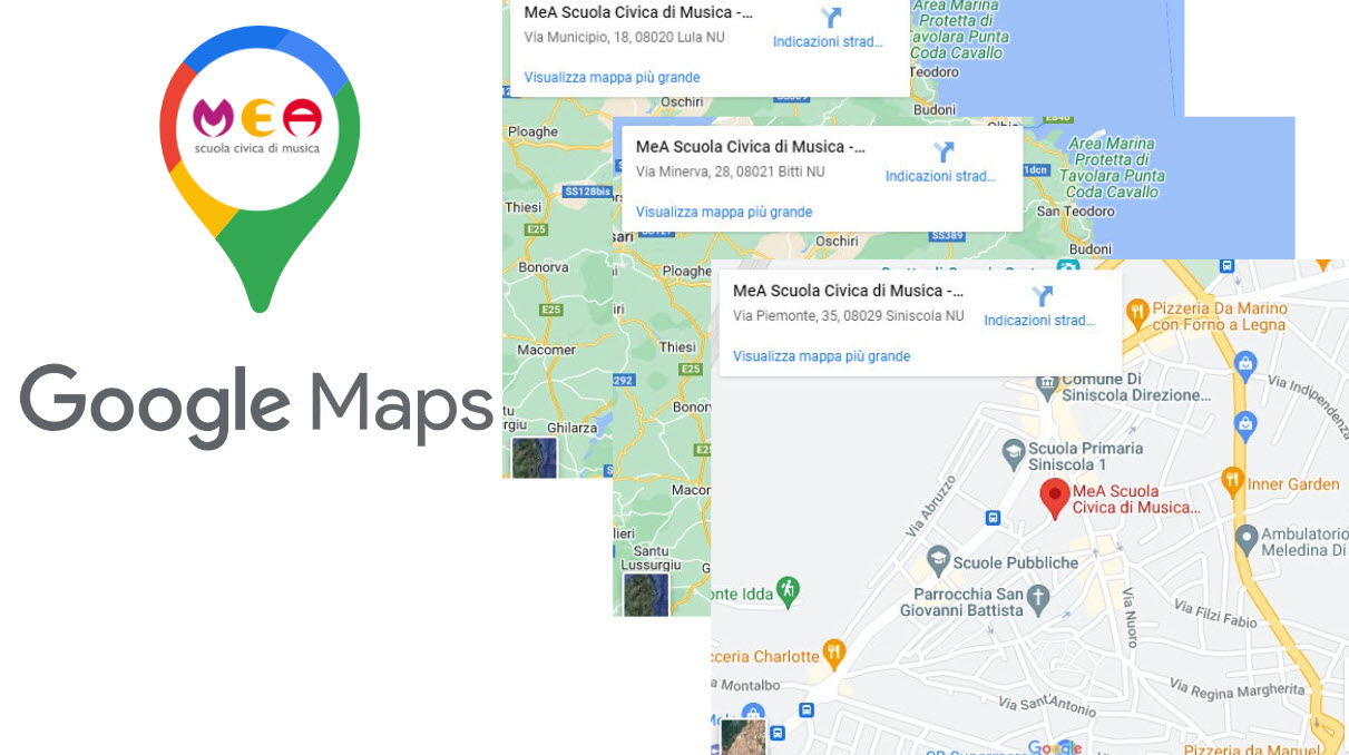 Sedi della MeA su Google Maps