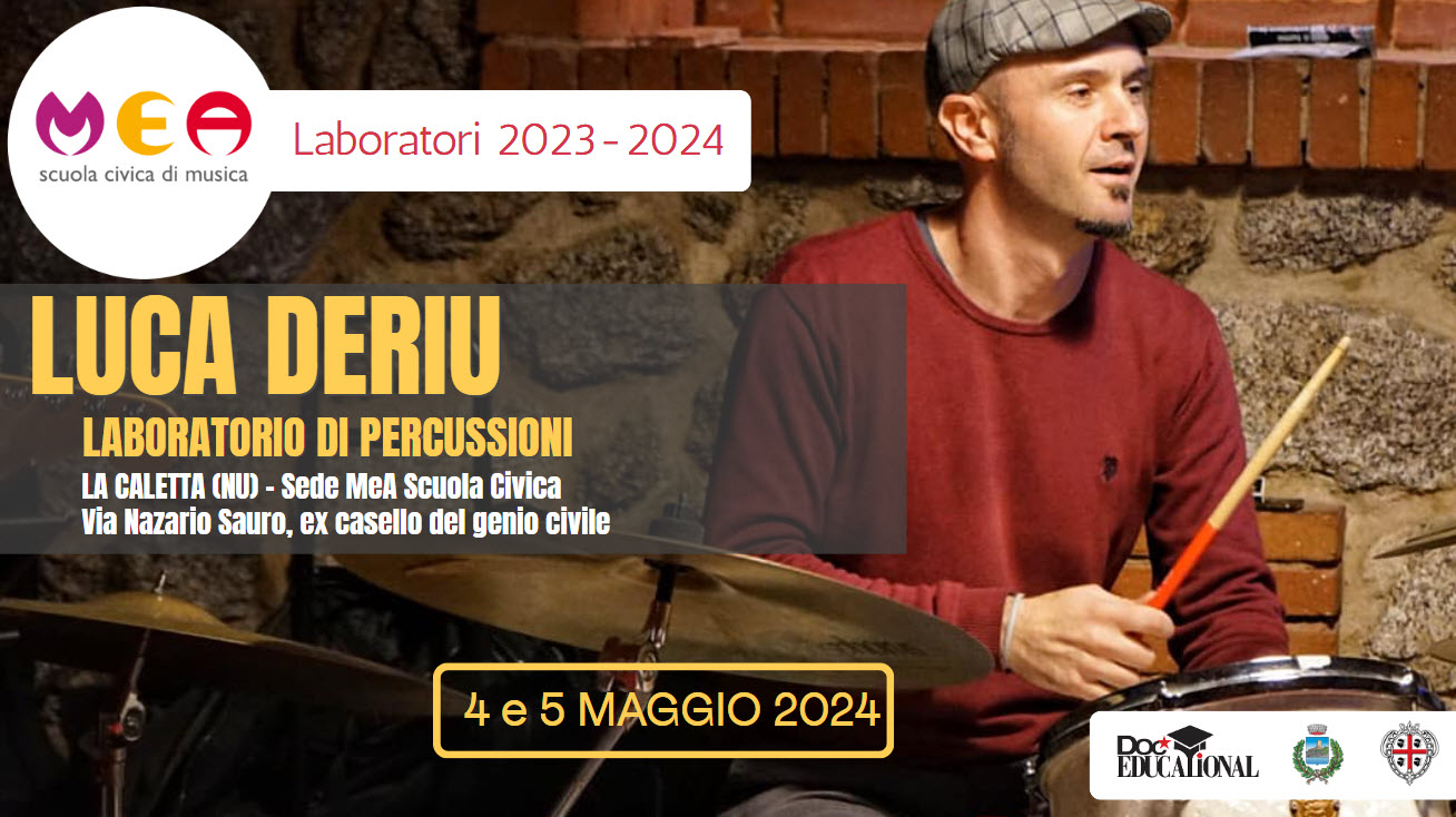 Laboratorio di percussioni con Luca Deriu