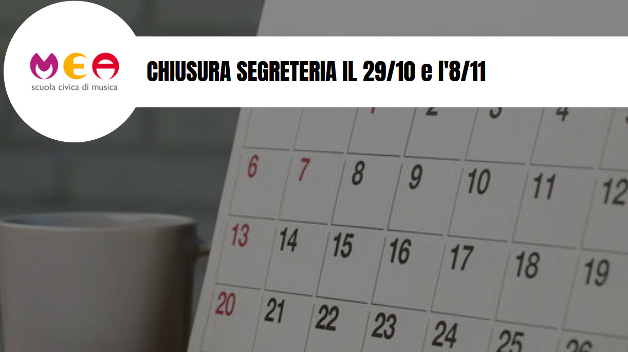 Chiusura segreteria