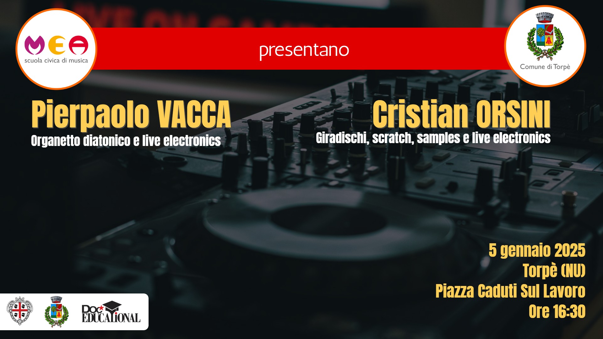 Pierpaolo Vacca e Cristian Orsini a Torpè