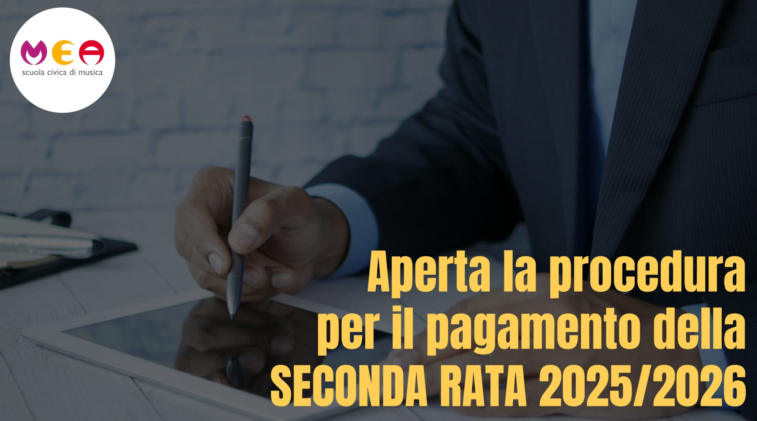 Aperta la procedura per il pagamento della Seconda Rata 2025/2026