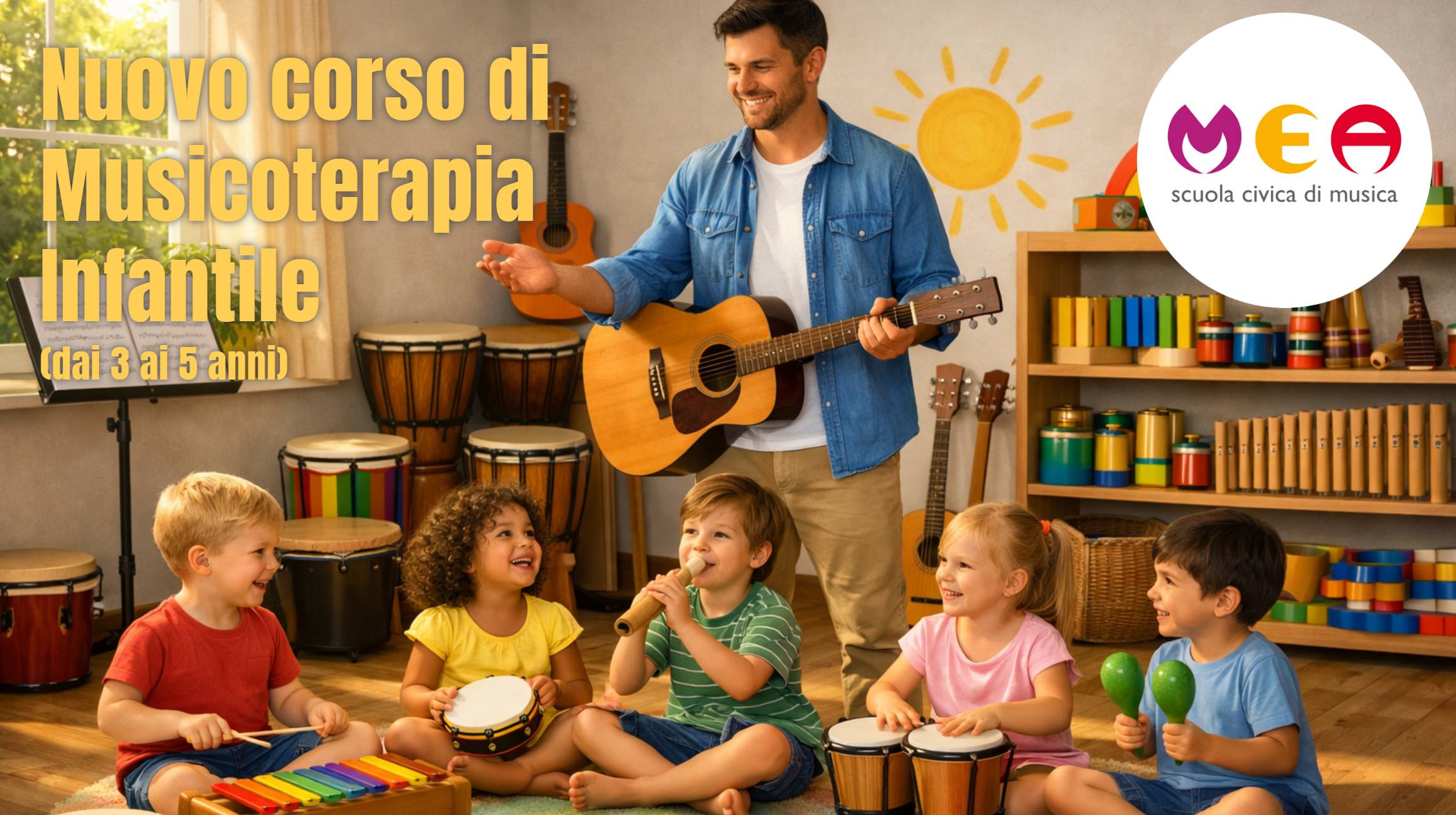 Il nuovo corso di Musicoterapia Infantile alla MeA Scuola Civica di Musica