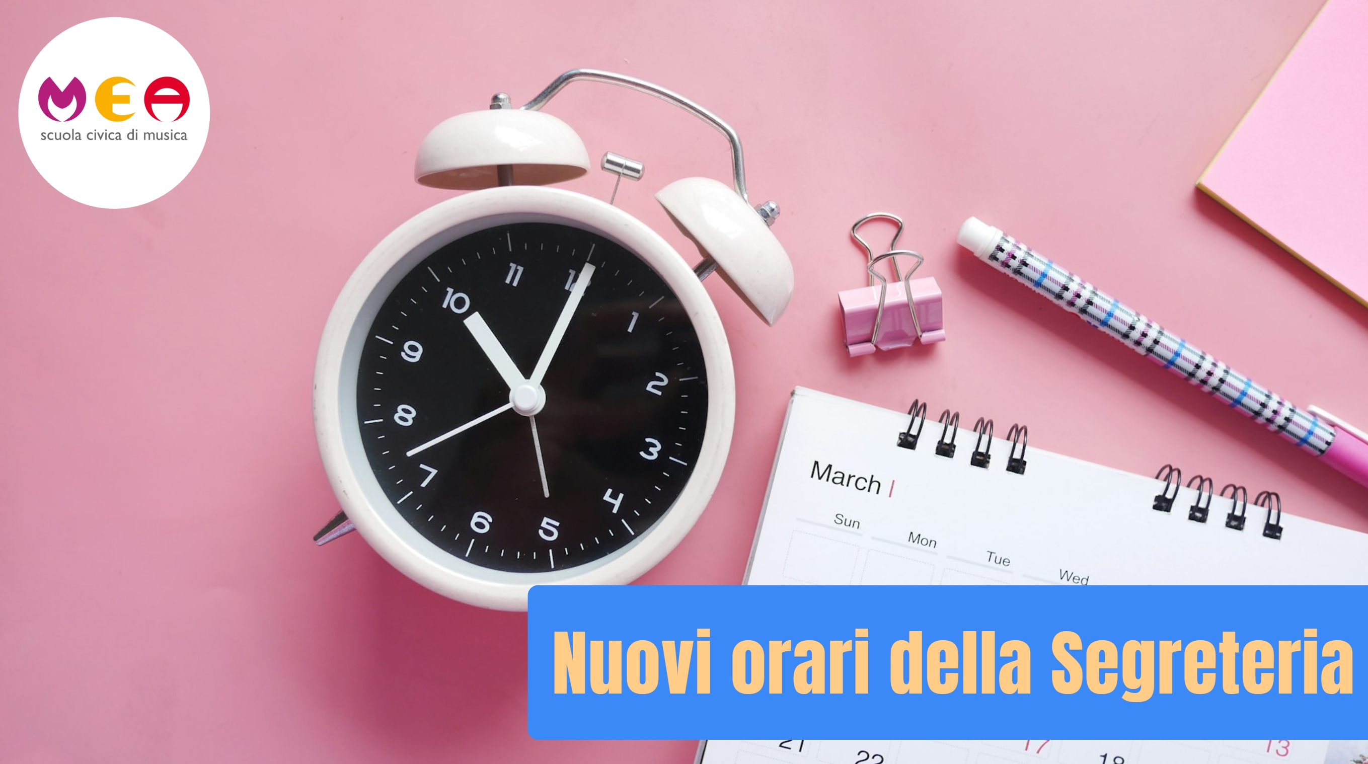 Nuovi orari della Segreteria